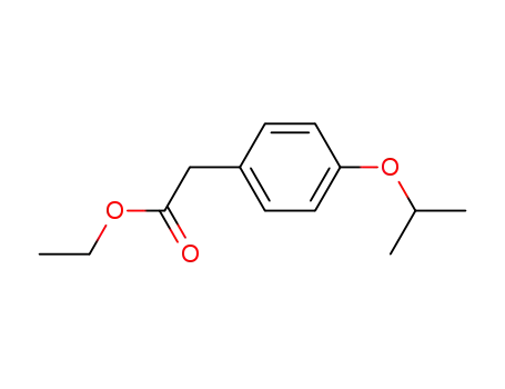 Molecular Structure of 15560-72-2 (Benzeneacetic acid, 4-(1-methylethoxy)-, ethyl ester)