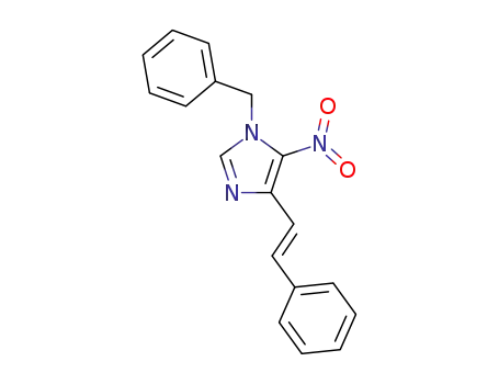 5-nitro-4-(2-phenylethenyl)-1-(phenylmethyl)-1H-imidazole
