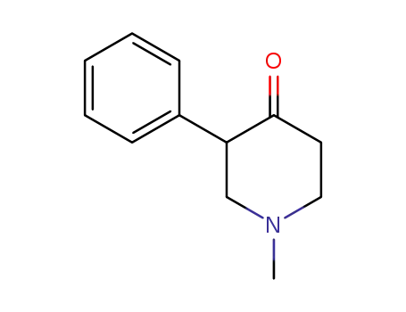 Molecular Structure of 3881-28-5 (4-Piperidinone, 1-methyl-3-phenyl-)