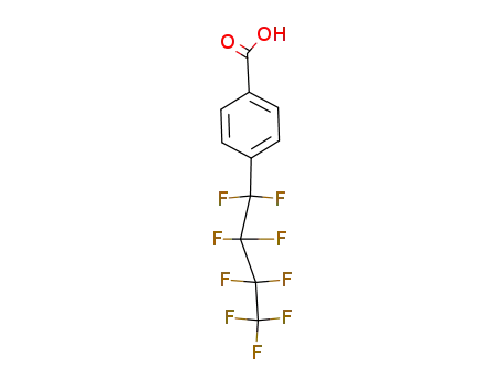 Molecular Structure of 13835-88-6 (Benzoic acid, 4-(nonafluorobutyl)-)