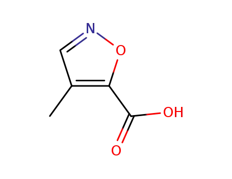 Molecular Structure of 261350-46-3 (4-Methylisoxazole-5-carboxylic acid)