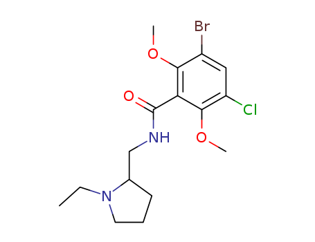 3-BROMO-5-CHLORO-N-[(1-ETHYLPYRROLIDIN-2-YL)METHYL]-2,6-DIMETHOXY-BENZ AMIDE