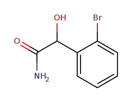 Molecular Structure of 21165-17-3 (Mandelamide,  o-bromo-  (8CI))