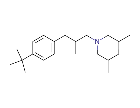 Molecular Structure of 67306-04-1 (1-[3-(4-tert-butylphenyl)-2-methylpropyl]-3,5-dimethylpiperidine)