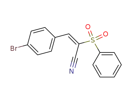 2-Propenenitrile, 3-(4-bromophenyl)-2-(phenylsulfonyl)-, (E)-