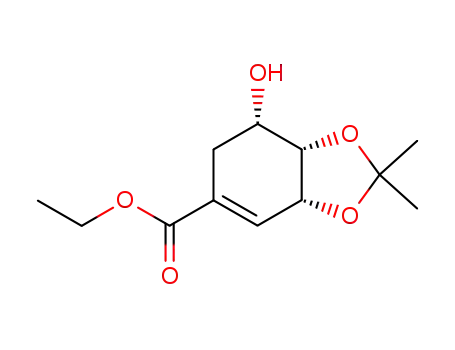 ethyl (3R,4S,5S)-3,4-isopropylidenedioxy-5-hydroxy-cyclohex-1-ene-1-carboxylate