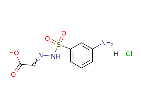 Molecular Structure of 75968-25-1 ((2E)-{2-[(3-aminophenyl)sulfonyl]hydrazinylidene}ethanoic acid)