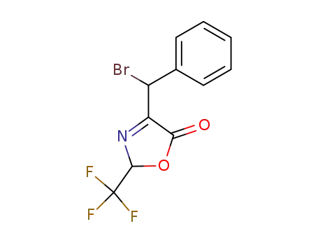 4-(bromo-phenyl-methyl)-2-trifluoromethyl-2<i>H</i>-oxazol-5-one