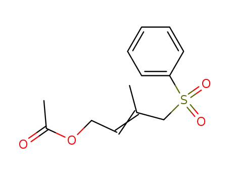 Molecular Structure of 53588-13-9 (Phenylsulfonyl-4-methyl-3-acetoxy-1-buten-2)
