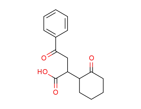 Molecular Structure of 54469-72-6 (4-Oxo-2-(2-oxo-cyclohexyl)-4-phenyl-butyric acid)
