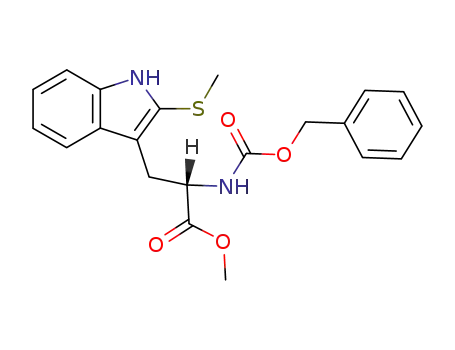 methyl (S)-2-benzyloxycarbonylamino-3-(2-methylthio-3-indolyl)propanoate