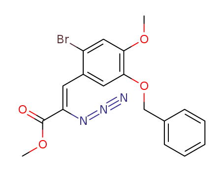 methyl 2-azido-3-(5-benzyloxy-2-bromo-4-methoxyphenyl)propenoate