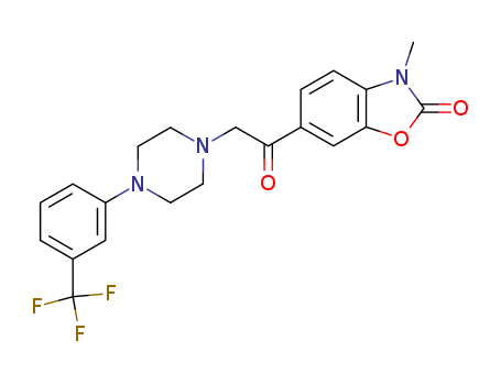 2-Benzoxazolinone, 3-methyl-6-((4-(alpha,alpha,alpha-trifluoro-m-tolyl)-4-piperazinyl)acetyl)- cas  82608-05-7