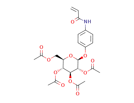 Acetic acid (2S,3R,4S,5R,6R)-4,5-diacetoxy-6-acetoxymethyl-2-(4-acryloylamino-phenoxy)-tetrahydro-pyran-3-yl ester