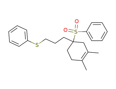 Benzene,
[[3-[3,4-dimethyl-1-(phenylsulfonyl)-3-cyclohexen-1-yl]propyl]thio]-