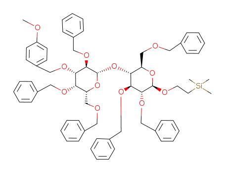 2-(trimethylsilyl)ethyl O-<2,4,6-tri-O-benzyl-3-O-(4-methoxybenzyl)-β-D-galactopyranosyl>-(1->4)-2,3,6-tri-O-benzyl-β-D-glucopyranoside