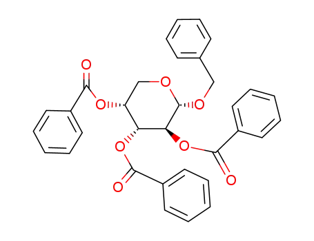 Molecular Structure of 186697-05-2 (benzyl 2,3,4-tri-O-benzoyl-α-D-arabinopyranoside)