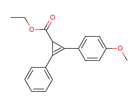 2-Phenyl-3-(4-methoxy-phenyl)-cyclopropen-<sup>(2)</sup>-carbonsaeure-<sup>(1)</sup>-aethylester
