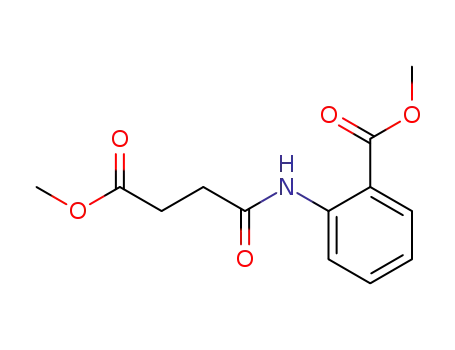 Molecular Structure of 59868-50-7 (Methyl 2-(4-Methoxy-4-Oxobutanamido)Benzoate)