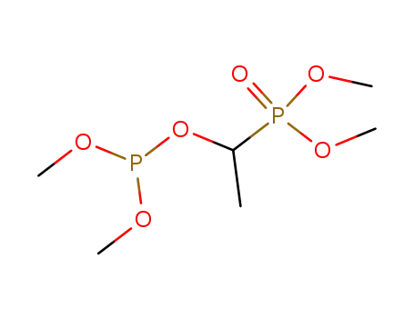 Molecular Structure of 69412-45-9 (phosphorous acid 1-dimethoxyphosphoryl-ethyl ester dimethyl ester)