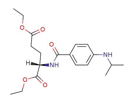 Molecular Structure of 97280-19-8 (diethyl N-<4-(prop-2-ylamino)benzoyl>-L-glutamate)