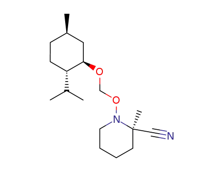 (1'R,2R,2'S,5'R)-1-<(2-isopropyl-5-methylcyclohexyl)oxymethoxy>-2-methyl-2-piperidinecarbonitrile