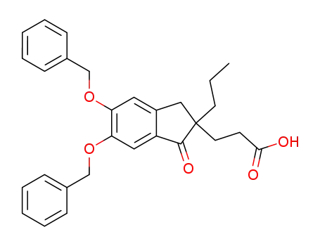 5,6-비스(디벤질옥시)-1-옥소-2-프로필-2-인단프로피온산