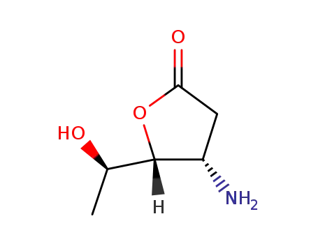 Molecular Structure of 761362-01-0 (lyxo-Hexonic acid, 3-amino-2,3,6-trideoxy-, gamma-lactone (9CI))