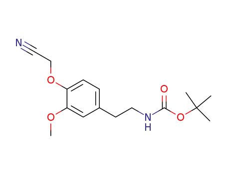 tert-butyl 4-(cyanomethoxy)-3-methoxyphenethylcarbamate
