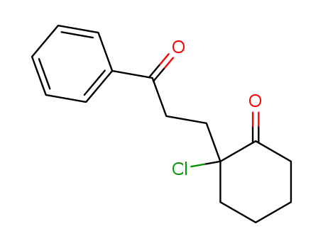 Cyclohexanone, 2-chloro-2-(3-oxo-3-phenylpropyl)-