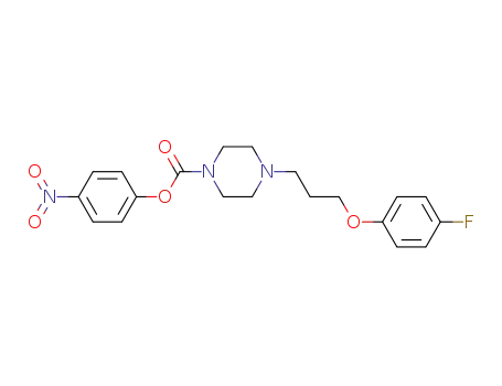 1-Piperazinecarboxylic acid, 4-[3-(4-fluorophenoxy)propyl]-,
4-nitrophenyl ester