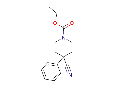 1-carbethoxy-4-cyano-4-phenyl piperidine