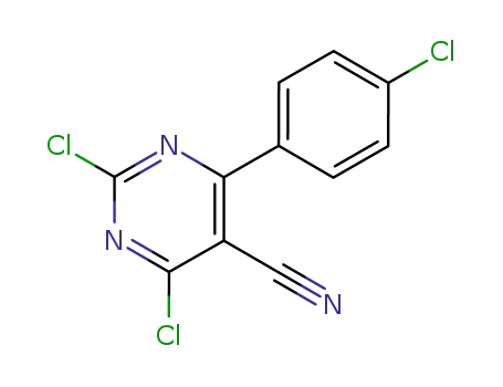 2,4-Dichloro-6-(4-chloro-phenyl)-pyrimidine-5-carbonitrile