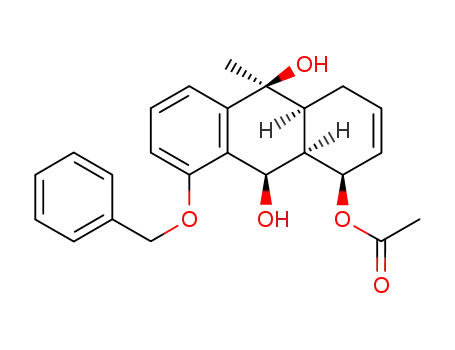 Acetic acid (1R,4aS,9R,9aR,10S)-8-benzyloxy-9,10-dihydroxy-10-methyl-1,4,4a,9,9a,10-hexahydro-anthracen-1-yl ester
