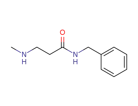 Molecular Structure of 87639-85-8 (Propanamide, 3-(methylamino)-N-(phenylmethyl)-)