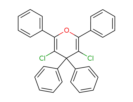 Molecular Structure of 142115-68-2 (4H-Pyran, 3,5-dichloro-2,4,4,6-tetraphenyl-)