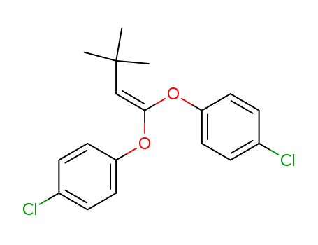 Benzene, 1,1'-[(3,3-dimethyl-1-butenylidene)bis(oxy)]bis[4-chloro-