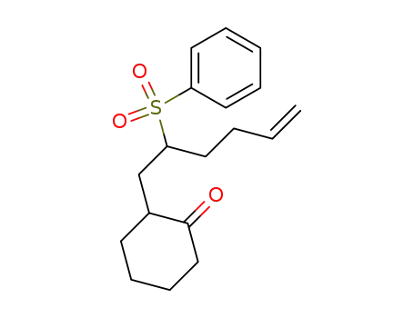 2-<2-(phenylsulfonyl)-5-hexenyl>cyclohexanone