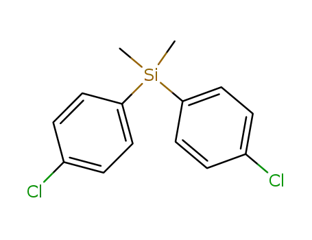 Molecular Structure of 18414-47-6 (bis(4-chlorophenyl)(dimethyl)silane)