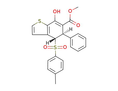 (4S,5R)-7-Hydroxy-5-phenyl-4-(toluene-4-sulfonyl)-4,5-dihydro-benzo[b]thiophene-6-carboxylic acid methyl ester