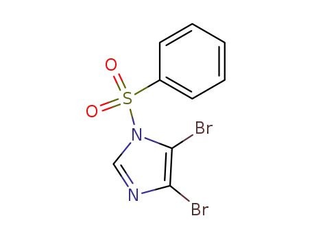 Molecular Structure of 112517-27-8 (1H-Imidazole, 4,5-dibromo-1-(phenylsulfonyl)-)