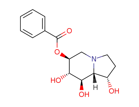 1,6,7,8-Indolizinetetrol, octahydro-, 6-benzoate, (1S,6S,7S,8R,8aR)-