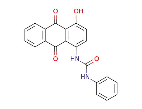Molecular Structure of 10150-19-3 (Urea, N-(9,10-dihydro-4-hydroxy-9,10-dioxo-1-anthracenyl)-N'-phenyl-)