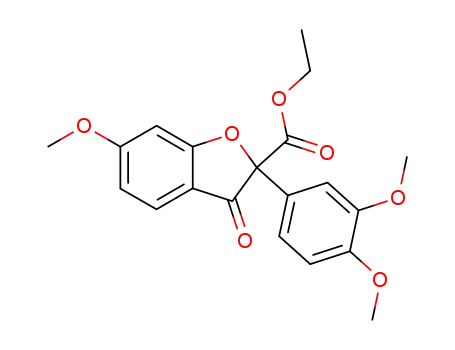 2-(3,4-Dimethoxy-phenyl)-6-methoxy-3-oxo-2,3-dihydro-benzofuran-2-carboxylic acid ethyl ester