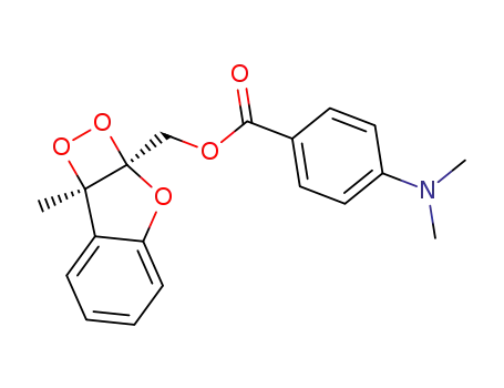 2a-<4-(Dimethylamino)phenylcarbonyloxymethyl>2a,7b-dihydro-3-methyl-1,2-dioxeto<3,4-b>benzofuran