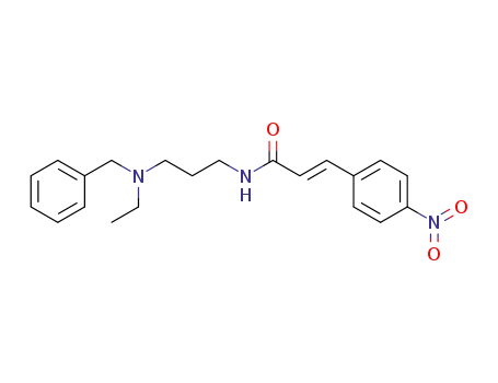 2-Propenamide,
N-[3-[ethyl(phenylmethyl)amino]propyl]-3-(4-nitrophenyl)-, (E)-