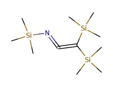 Molecular Structure of 7351-44-2 (Silanamine, N-[bis(trimethylsilyl)ethenylidene]-1,1,1-trimethyl-)