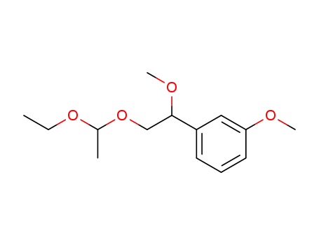 Molecular Structure of 136178-90-0 (1-ethoxyethyl 2-methoxy-2-(3-methoxyphenyl)ethyl ether)