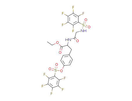 L-Tyrosine, N-[N-[(pentafluorophenyl)sulfonyl]glycyl]-, ethyl ester,
pentafluorobenzenesulfonate (ester)