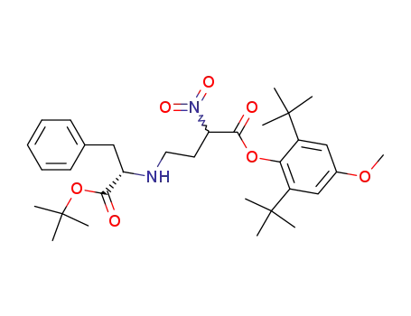 (2S)-2-Benzyl-6-nitro-3-azaheptandisaeure-1-tert-butyl-7-<2,6-di(tert-butyl)-4-methoxyphenyl>ester